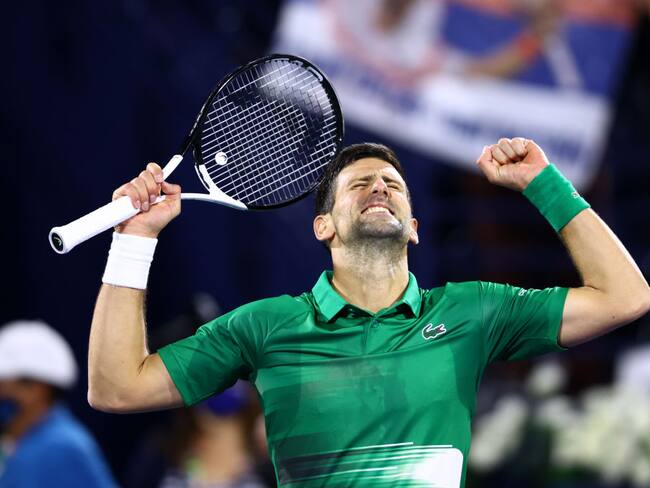 Novak Djokovic celebra su victoria ante el italiano Lorenzo Musetti- Foto: Francois Nel/Getty Images)