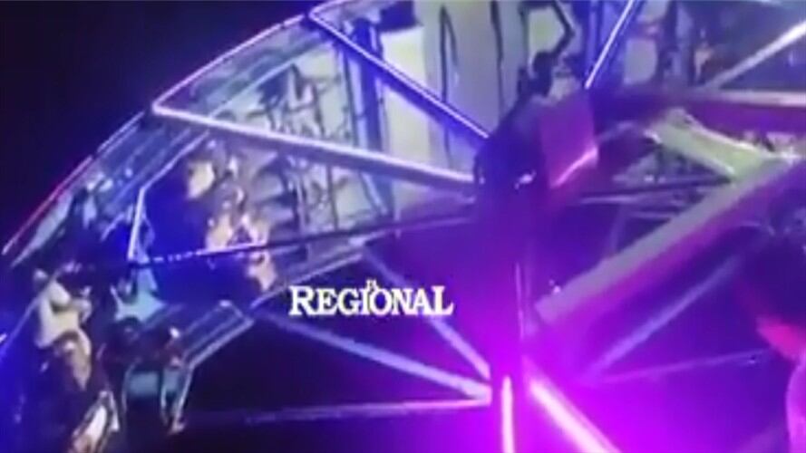 Estable pero con golpes en sus extremidades está el joven que salió de la atracción mecánica. . Foto:suministrada.