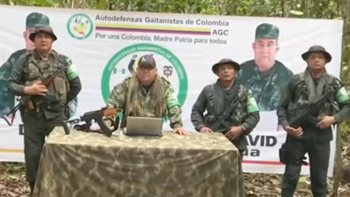 Video: capos del Clan del Golfo dicen tener voluntad de paz a pesar de accionar violento