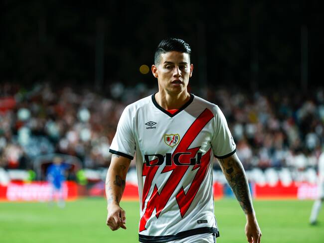 James Rodríguez con el Rayo Vallecano. Foto: EFE.