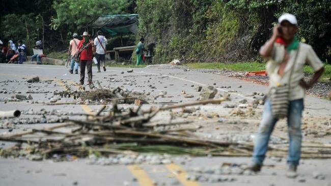 Seis comuneros indígenas resultaron heridos con disparos de arma de fuego que, afirman, fueron realizados por la Fuerza Pública. Foto: Getty Images