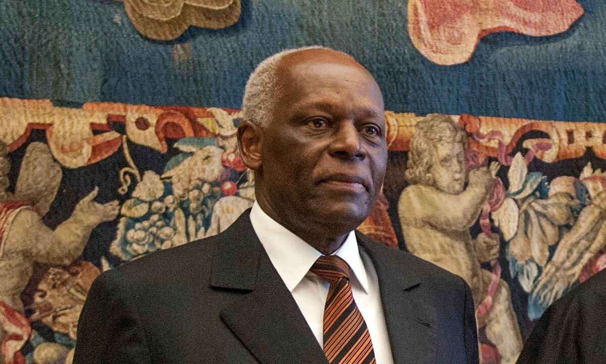 President of the Republic of Angola, Jose Eduardo Dos Santos. (Photo by Vatican Pool/Getty Images)