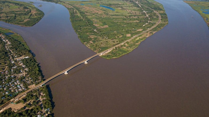 Conocido como el puente más largo de Colombia, esta megaobra conectará a Magangué con Mompox. Foto: Cortesía Fondo de Adaptación
