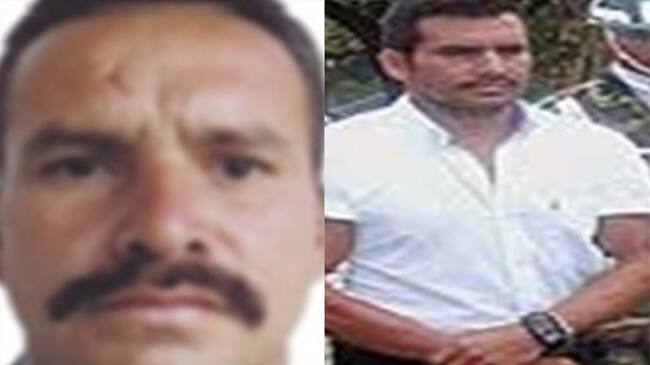 En la fotografía de izquierda a derecha: Omar Pardo Galeano, alias ‘Antonio Medina’ y Jorge Eliecer Jiménez, alias ‘Arturo Ruiz o Jerónimo’. Foto: Cortesía Ejército Nacional