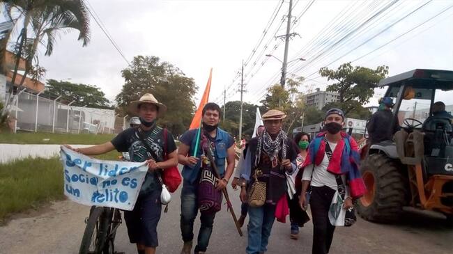 Domingo Vázquez aseguró que las peleas de los grupos armados por las rutas del narcotráfico han afectado gravemente a la comunidad del Cauca.. Foto: Cortesía