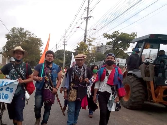 Domingo Vázquez aseguró que las peleas de los grupos armados por las rutas del narcotráfico han afectado gravemente a la comunidad del Cauca.. Foto: Cortesía
