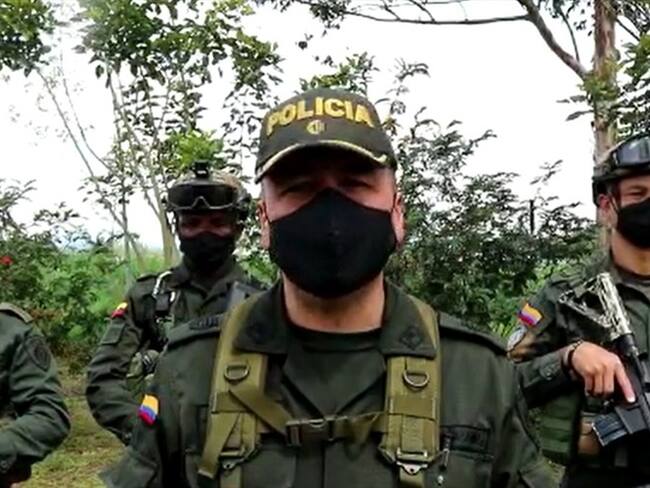 El comandante de la Policía Cauca aseguró que los uniformados fueron atacados por la espalda . Foto: Policía Nacional