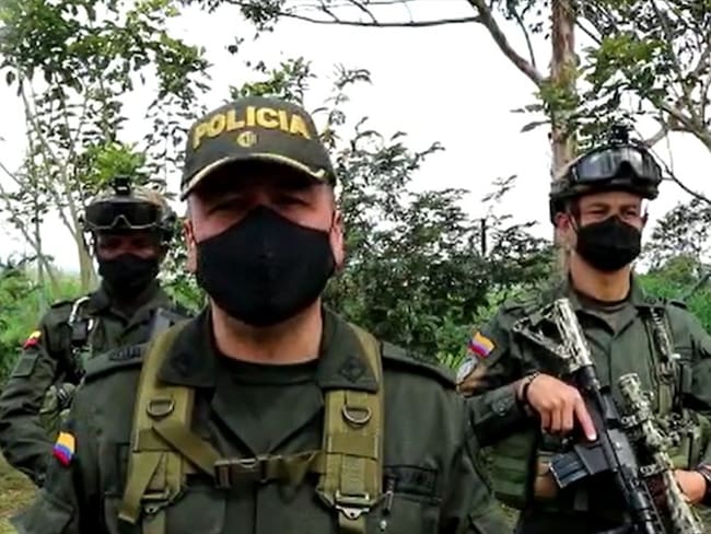 El comandante de la Policía Cauca aseguró que los uniformados fueron atacados por la espalda . Foto: Policía Nacional
