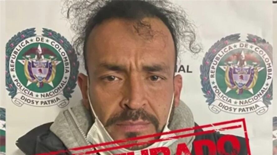 Capturan a alias ‘Osama’ en Bogotá. Foto: Policía de Bogotá