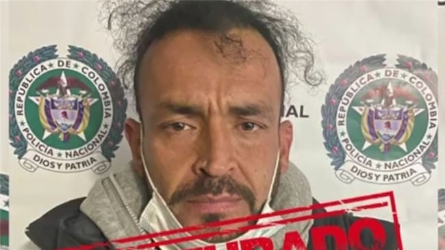 Capturan a alias ‘Osama’ en Bogotá. Foto: Policía de Bogotá