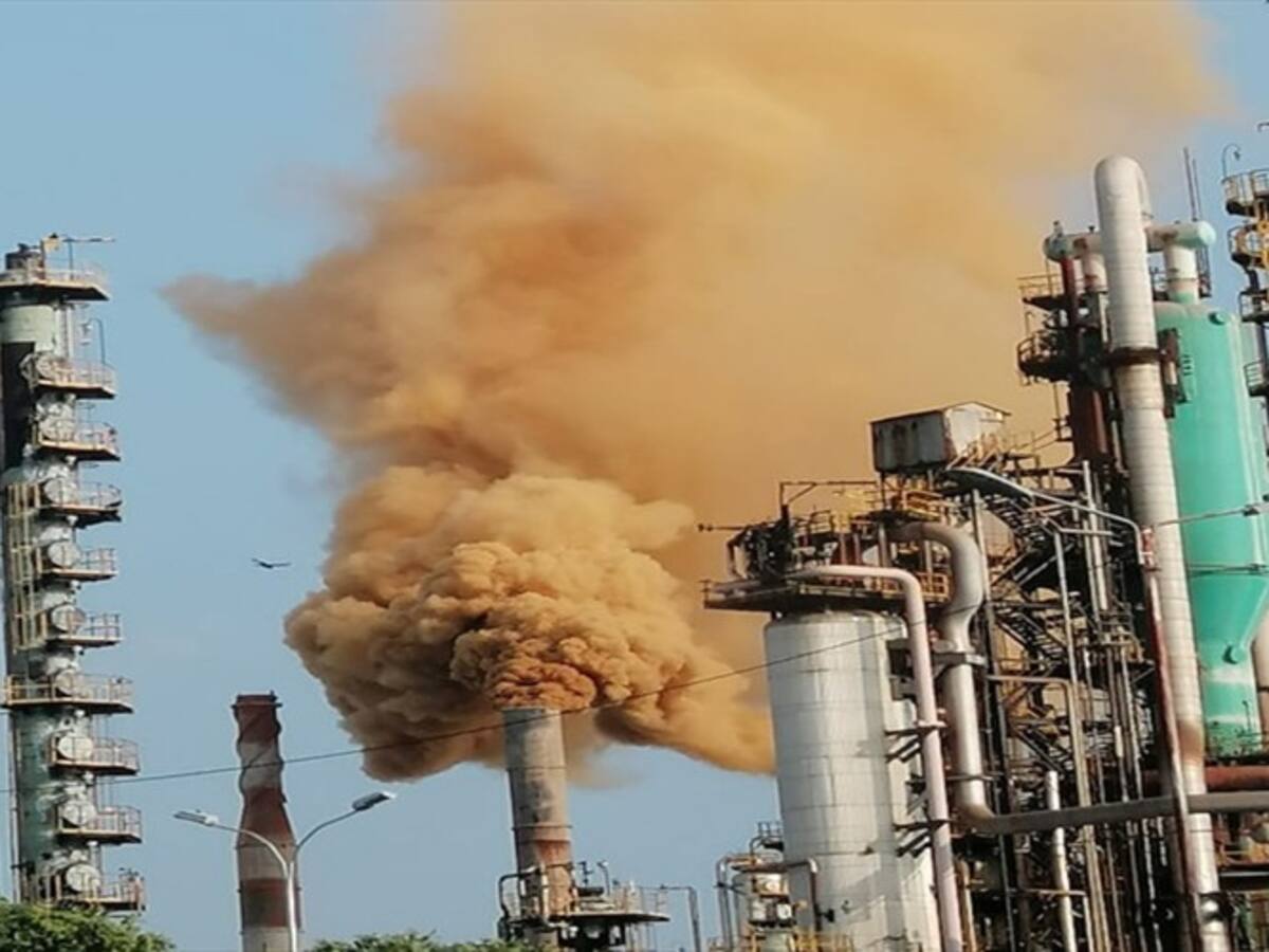 Incidente en una de las plantas de la refinería de Barrancabermeja