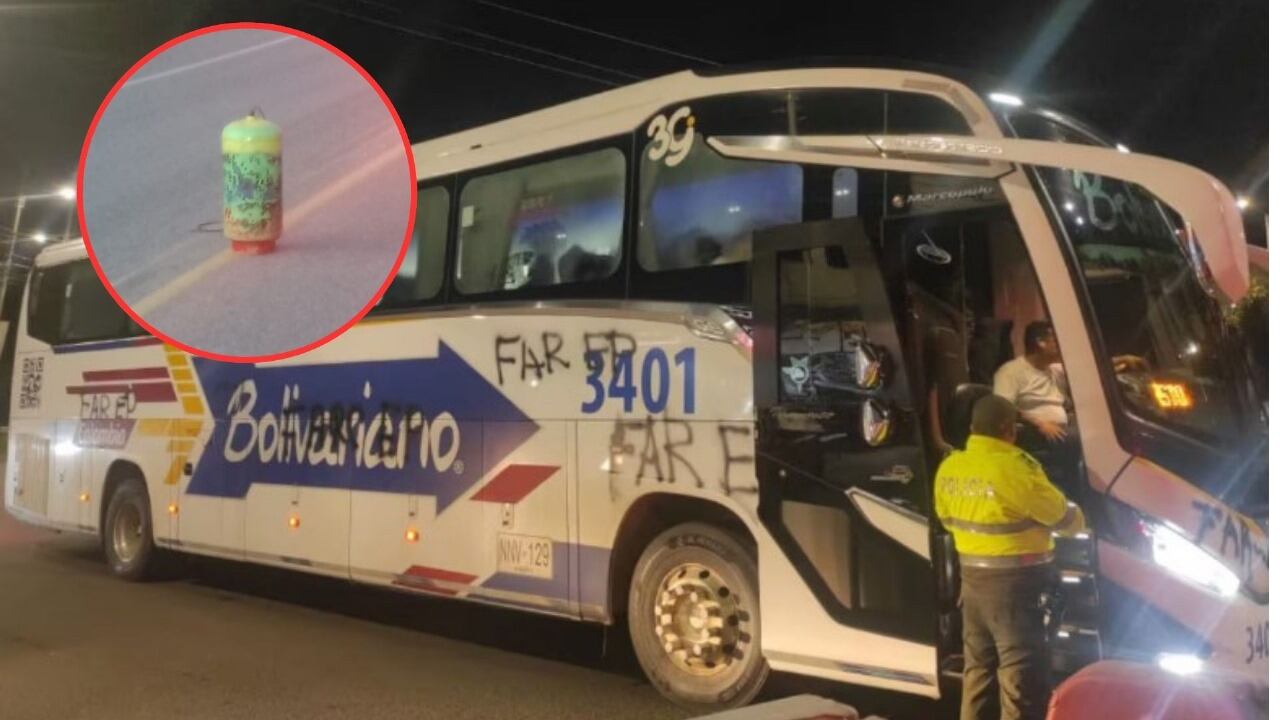 Varios vehículos de transporte público, de carga y particulares fueron pintados. Crédito: Red de Apoyo Cauca.