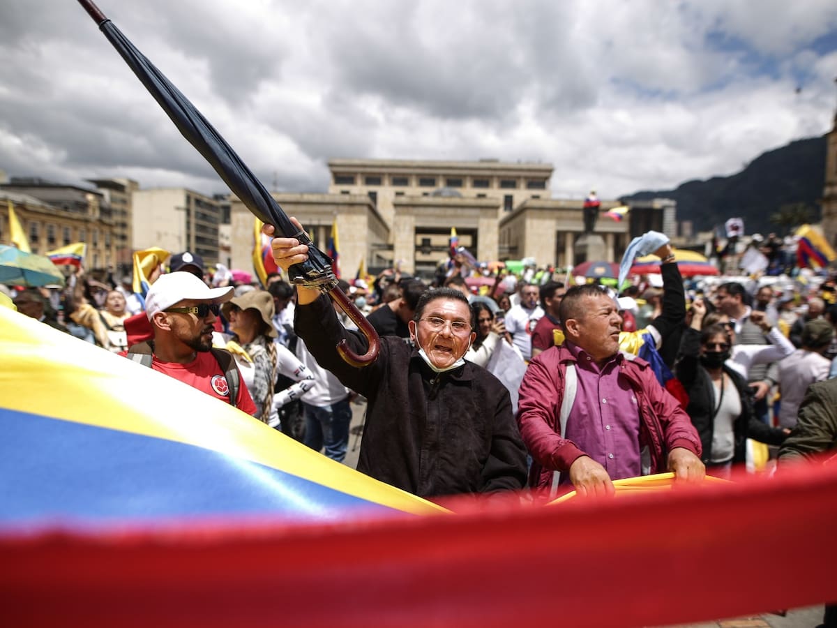 Marchas de oposición en Colombia: así fue la jornada este 15 de febrero