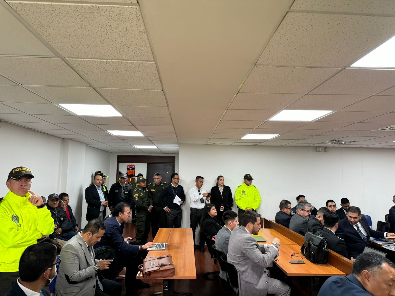 Audiencia contra Olmedo López, Sneyder Pinilla y Luis Eduardo López por UNGRD. Foto: Proporcionada por Jenny Angarita