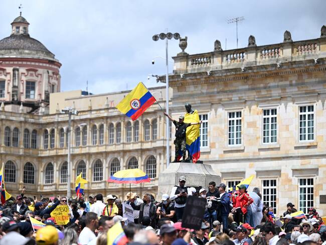 Marchas en contra del Gobierno del presidente Gustavo Petro en Colombia. Junio 20 de 2023. Foto: RAUL ARBOLEDA/AFP via Getty Images.