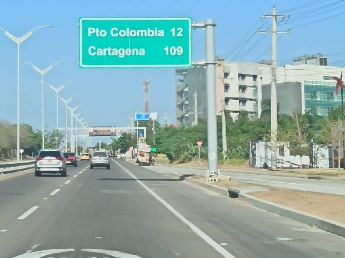 Por hundimiento, cierran temporalmente Vía al Mar entre Cartagena- Barranquilla