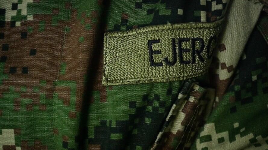 Ejército localiza depósito ilegal perteneciente al GAO-r Estructura 40. Foto: Colprensa