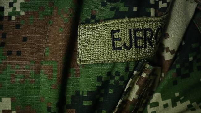 Ejército localiza depósito ilegal perteneciente al GAO-r Estructura 40. Foto: Colprensa