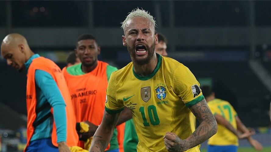 Neymar Jr, jugador de la selección brasileña en la Copa América 2021. Foto: Buda Mendes/Getty Images