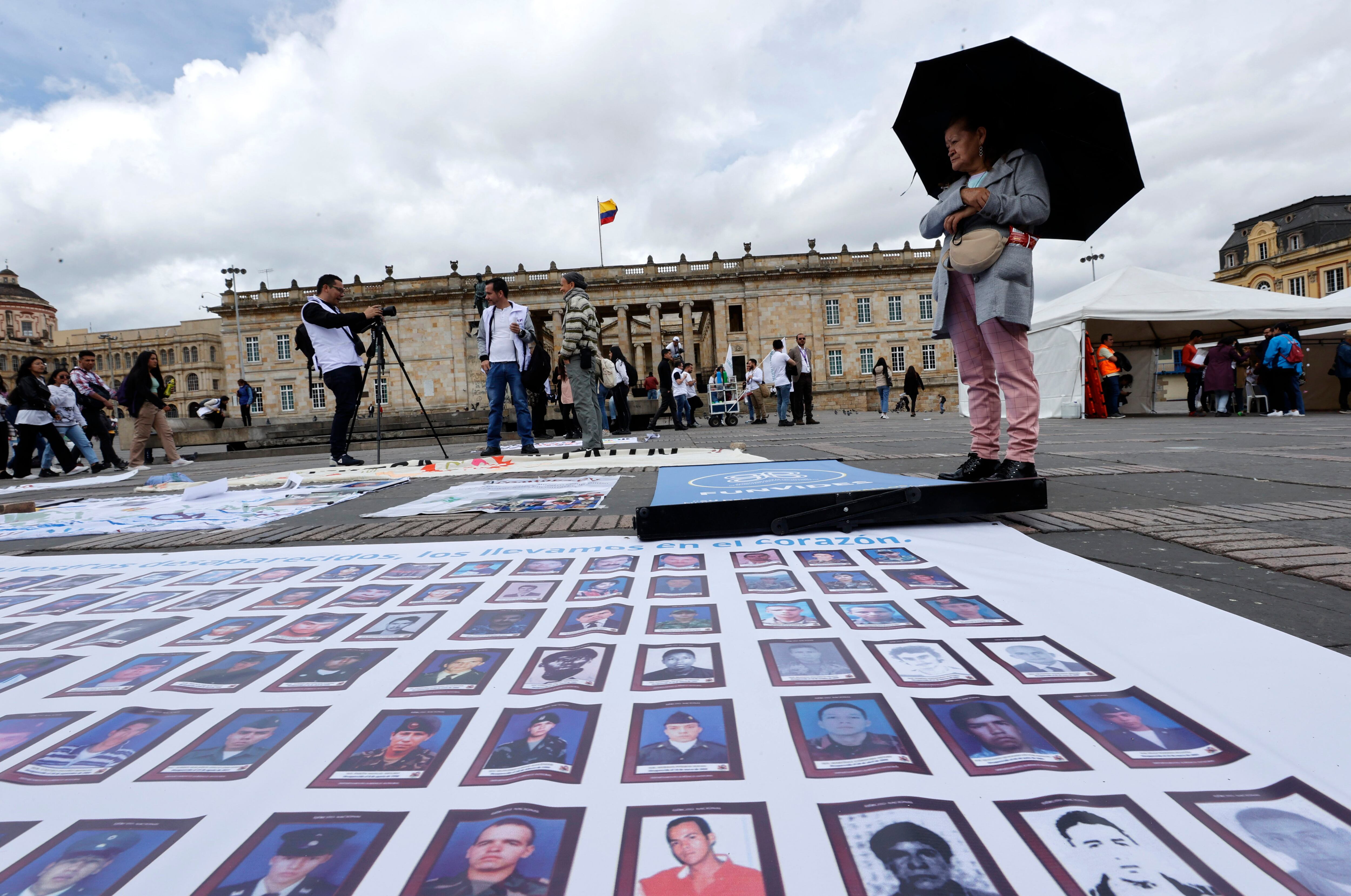 Desaparición forzada en el marco del conflicto armado. EFE/ Mauricio Dueñas Castañeda