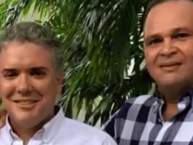 Iván Duque junto a 'Ñeñe' Hernández. Foto: Captura de pantalla