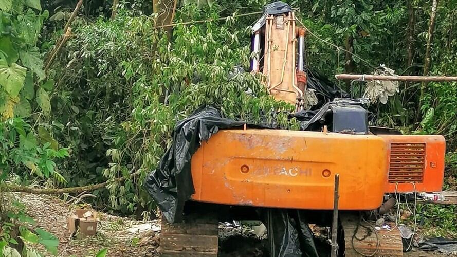 Durante las operaciones, hubo inconformidad entre los habitantes que afirmaron que esta es su única fuente de ingresos . Foto: Cortesía