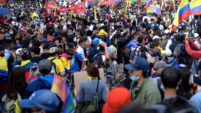 Un joven murió durante las protestas del sur de Bogotá / imagen de referencia. Foto: Colprensa