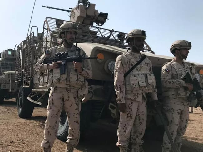 Soldados emiratíes en Yemen. FOTO: Aziz El Yaakoubi, REUTERS