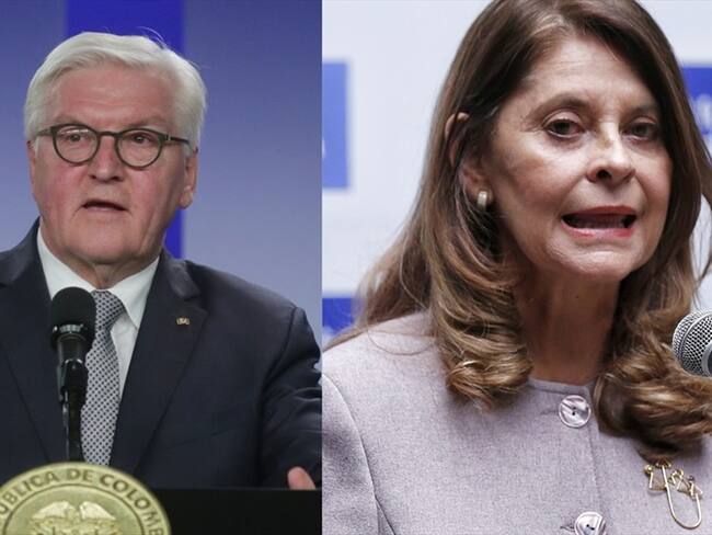 Marta Lucía Ramírez y Frank-Walter Steinmeier. Foto: Colprensa