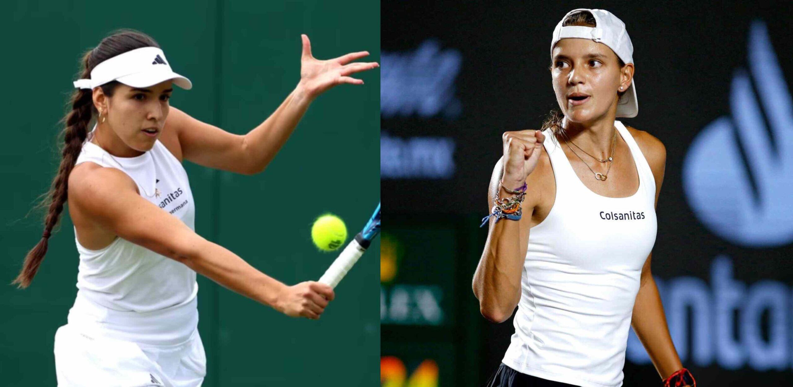 Camila Osorio y Emiliana Arango, imágenes de referencia. Cortesia: Match Tenis