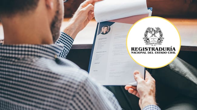 Imagen de referencia, revisión de hoja de vida y logo Registraduría Nacional del Estado Civil. Foto: Getty Images/Colprensa