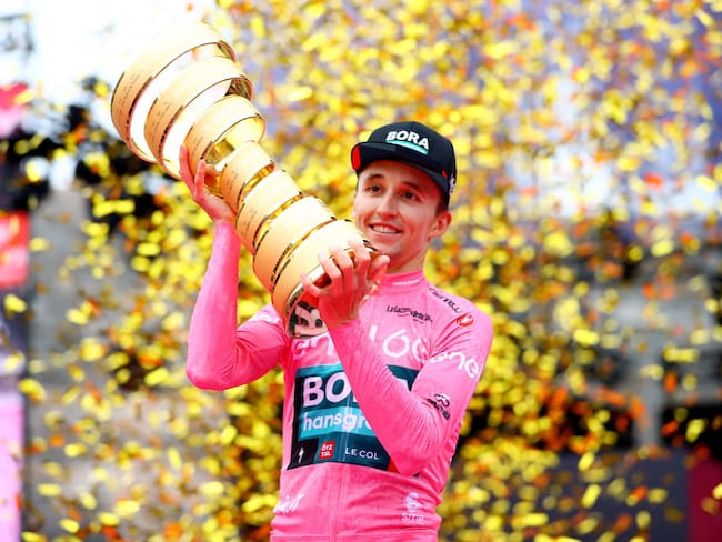 Ciclista australiano Jai Hindley del equipo Team Bora, campeón del Giro de Italia 2022. (Photo by Michael Steele/Getty Images)