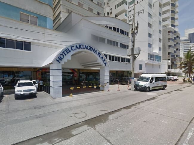 El Hotel Cartagena Plaza está ubicado en la avenida primera de Bocagrande, zona turística de Cartagena. Crédito: GoogleMaps