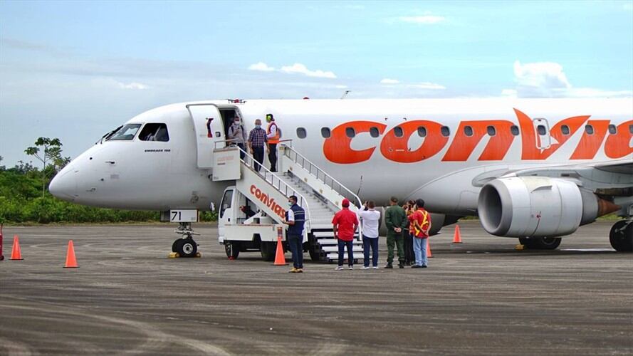 Venezuela reanuda vuelos comerciales en el estado Táchira, frontera con Colombia. Foto: Twitter: Freddy Beltrán