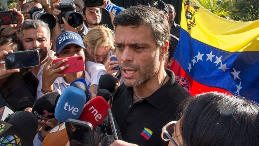 Leopoldo López abandonó la embajada de España. Foto: Getty Images