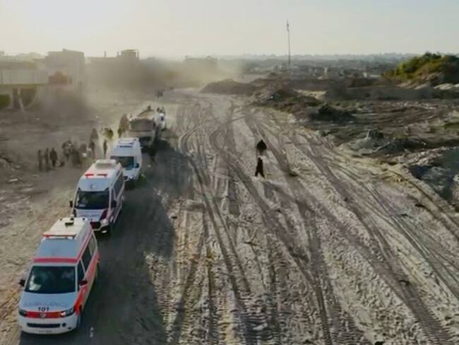 Ambulancia del hospitalnKamal Adwan en Libano. FOTO: EFE/Ejército de Israel
