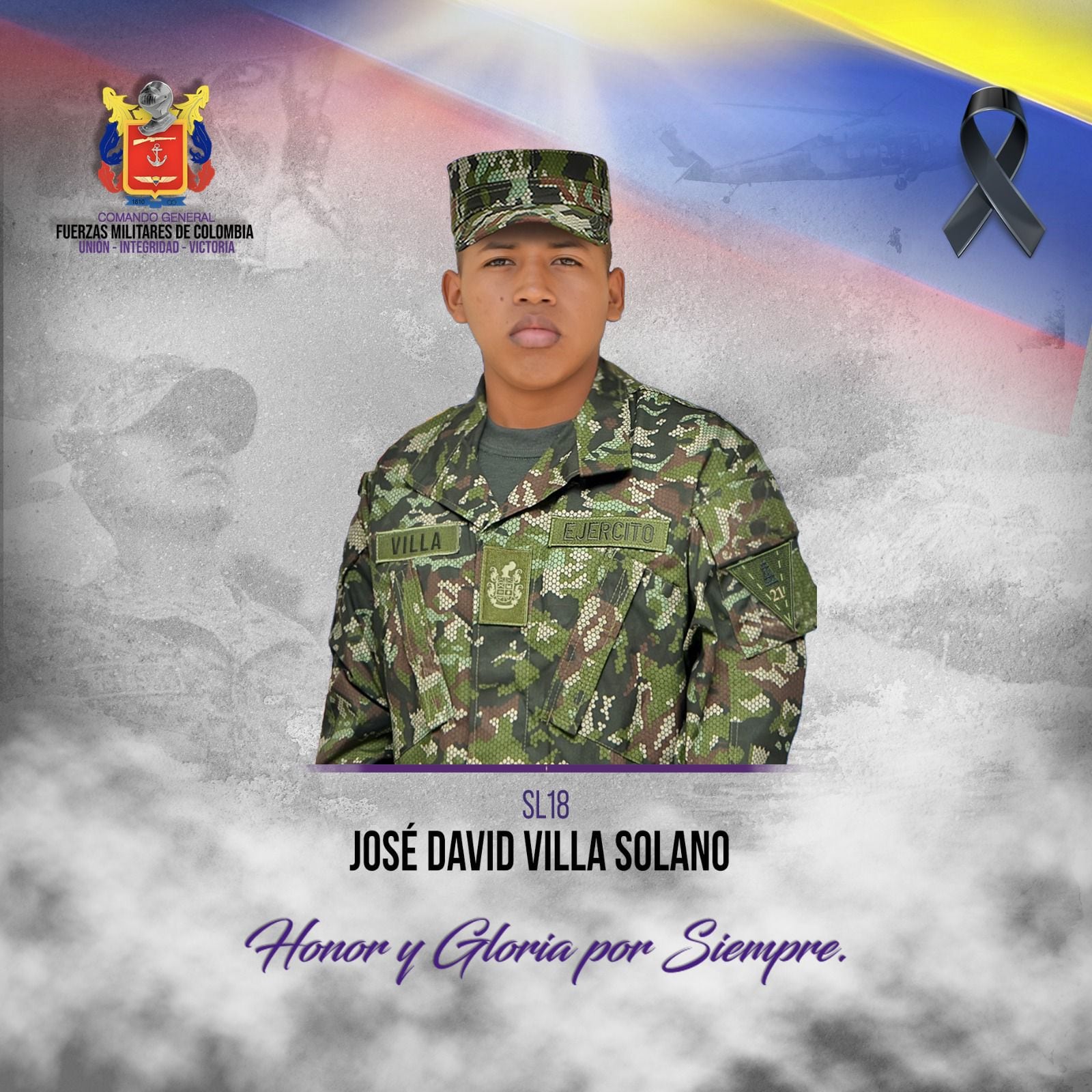 Soldado asesinado por el ELN en Convención, Norte de Santander / Foto: Ejército Nacional