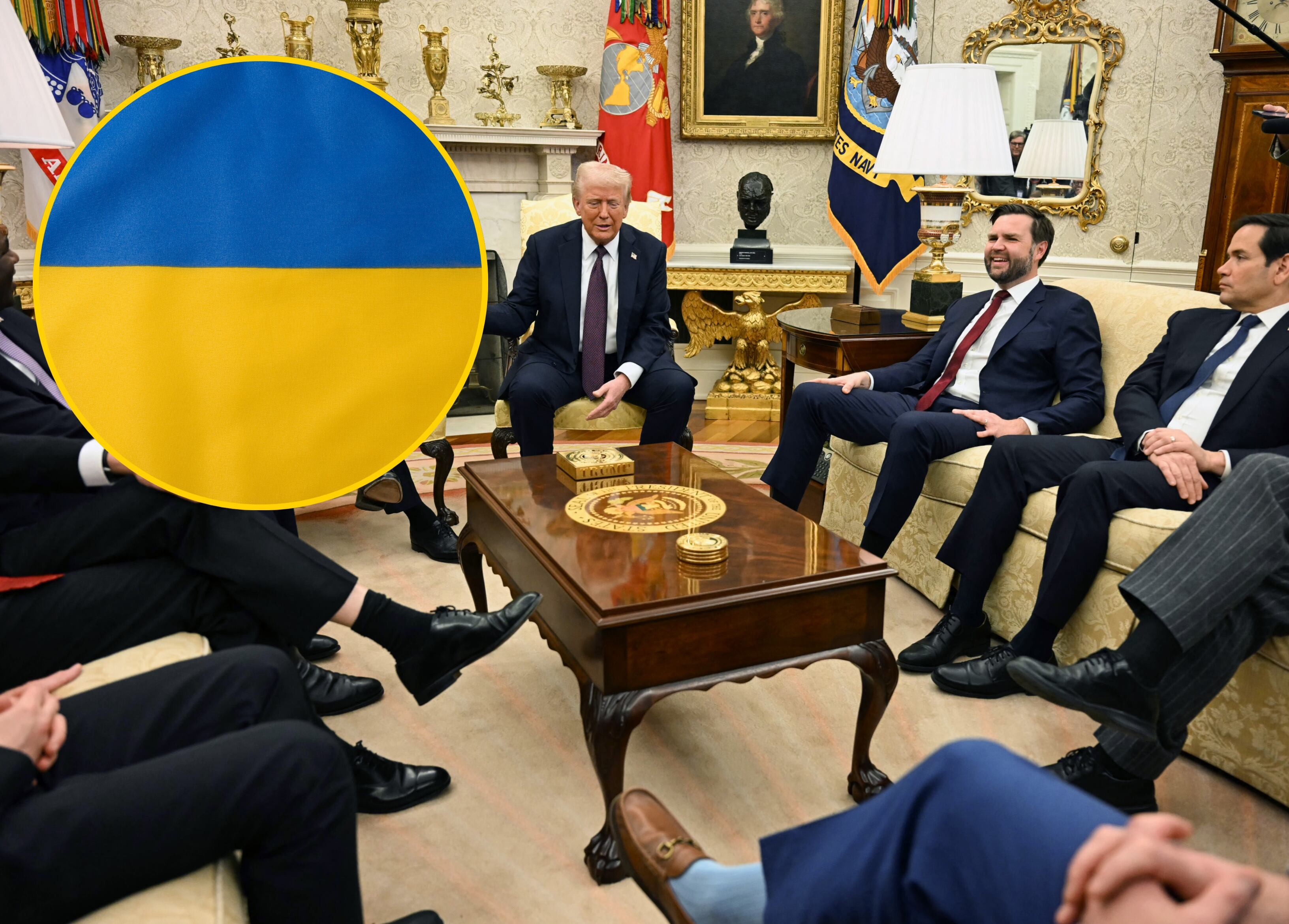 Donald Trump, J. D. Vance y Marco Rubio. FOTO: JIM WATSON/AFP via Getty Images