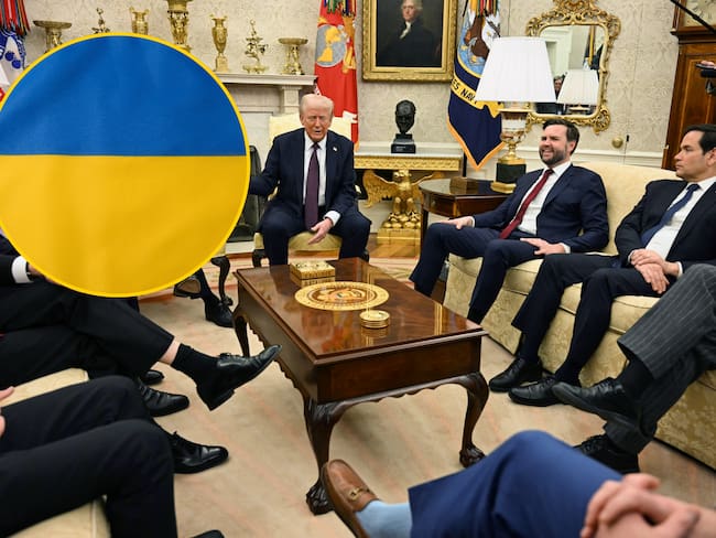 Donald Trump, J. D. Vance y Marco Rubio. FOTO: JIM WATSON/AFP via Getty Images