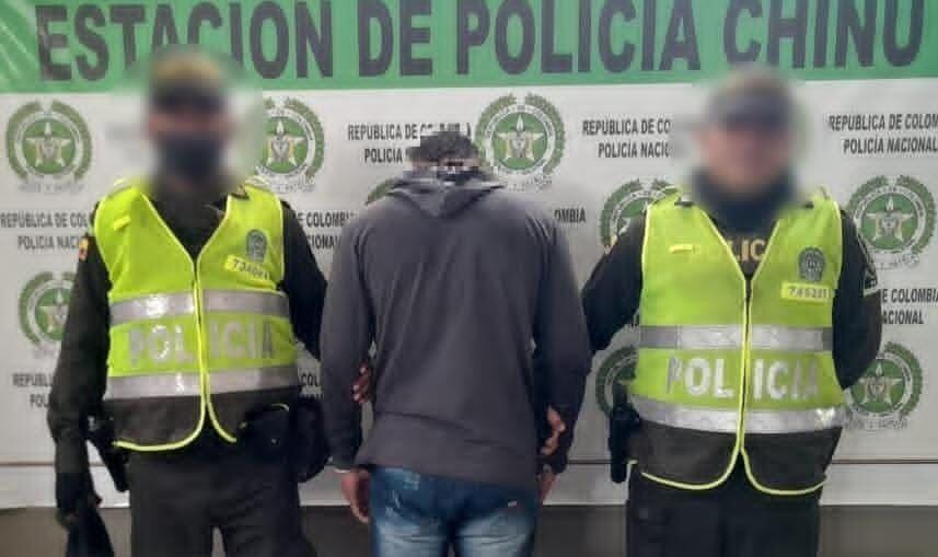 Capturan a hombre señalado de atacar a su expareja con un palo de escoba en Córdoba. Foto: Policía. 