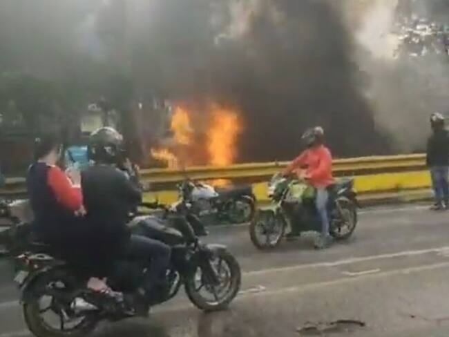 Explosión en Ocaña. Foto: Captura video.