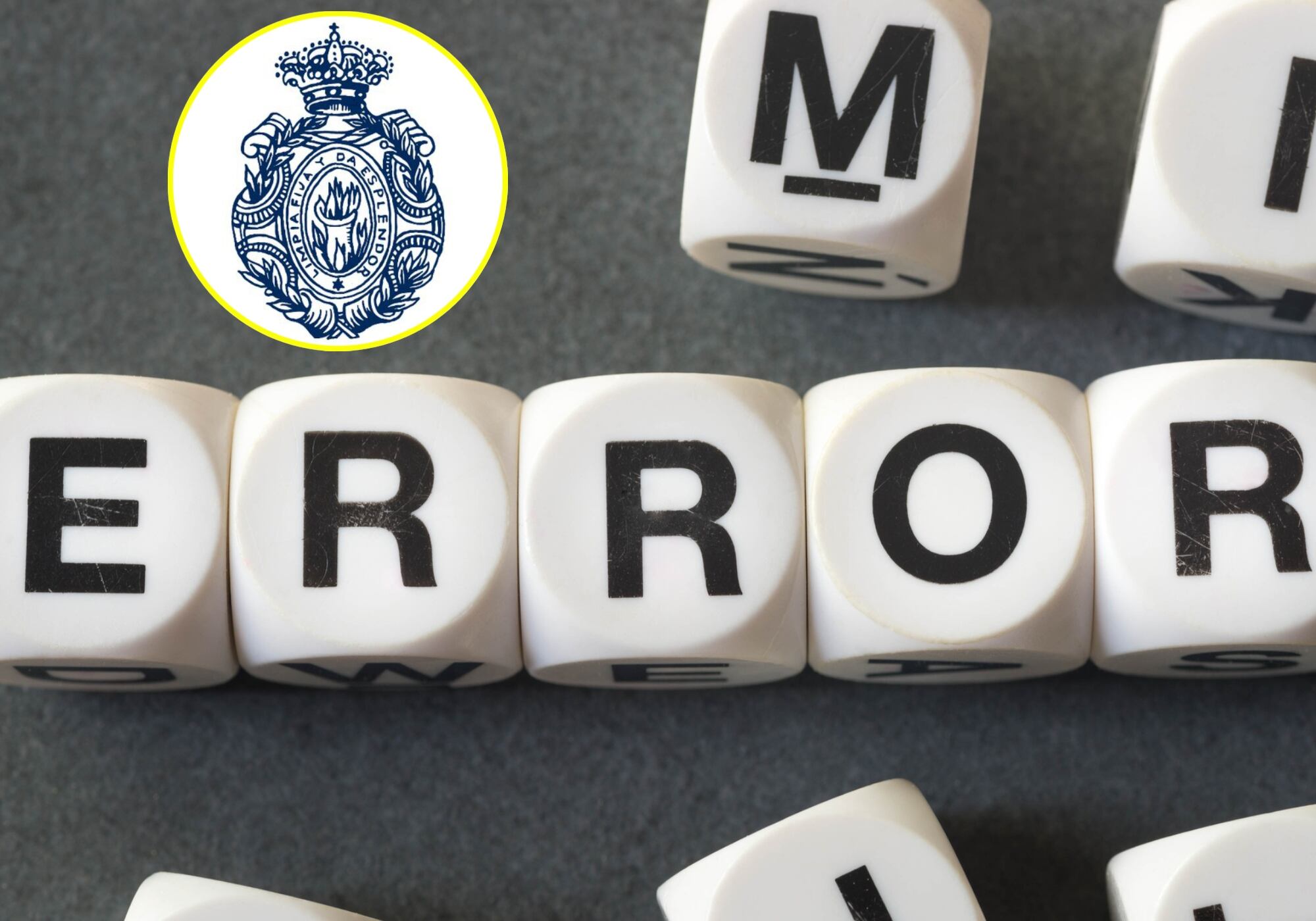 Imagen de referencia y logo de la RAE. Fotos: Getty Images / RAE