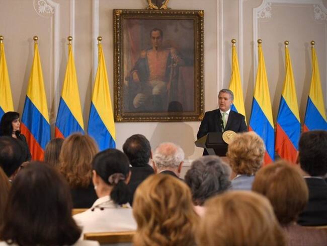 Duque se refiere al caso de Merlano . Foto: Presidencia de la República