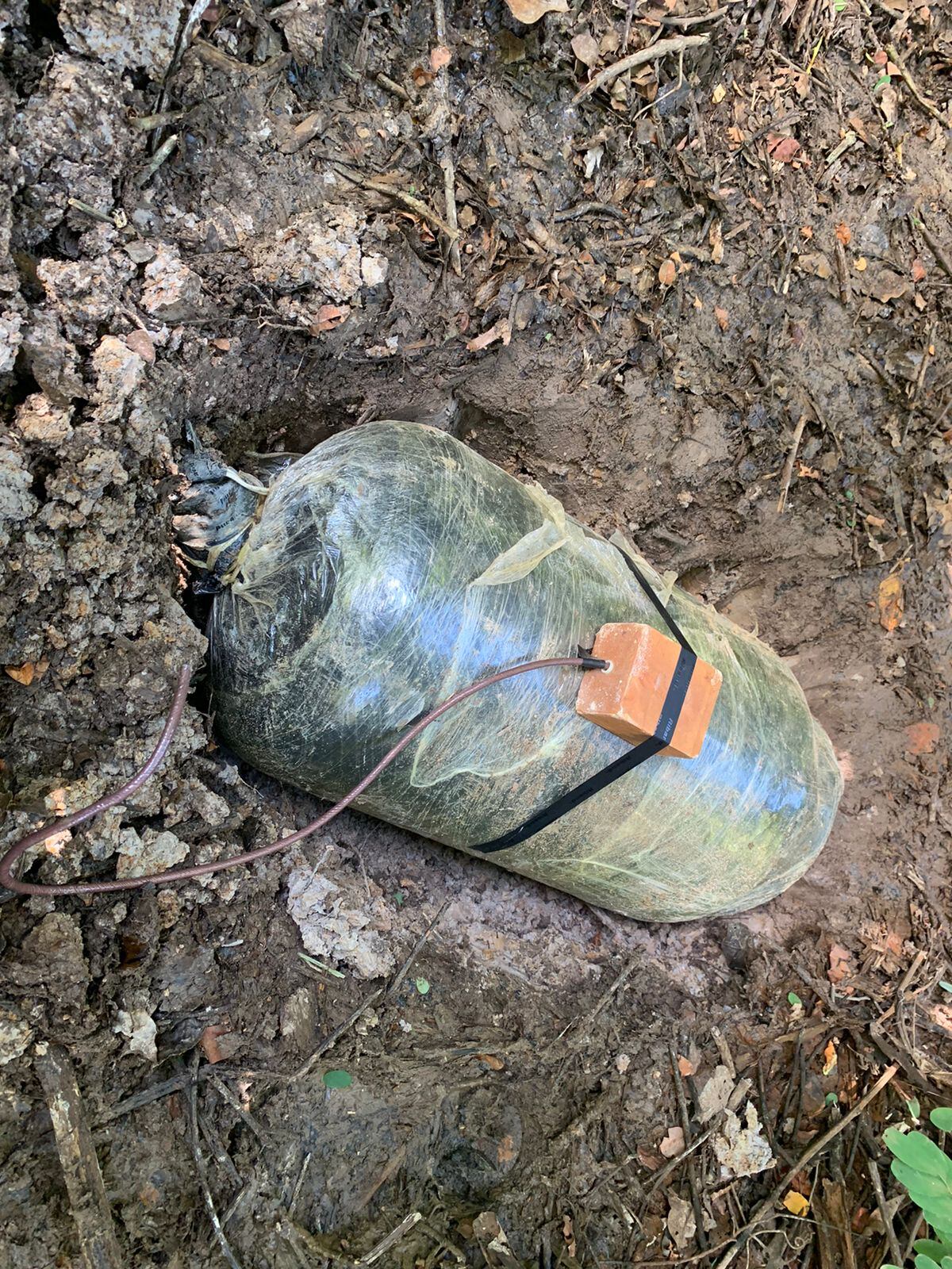 Ataque terrorista en el departamento de Arauca. Foto: Cortesía Ejército