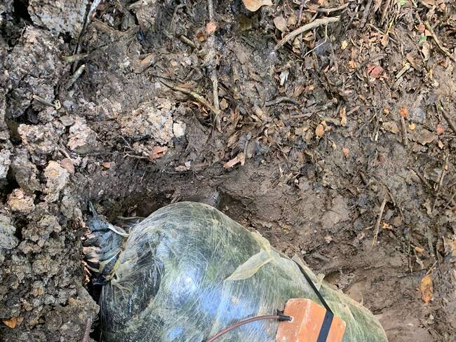 Ataque terrorista en el departamento de Arauca. Foto: Cortesía Ejército