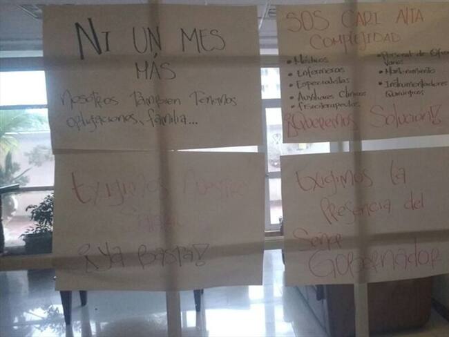 A algunos empleados les adeudan hasta 20 meses. Foto: Cortesía Liss Almeida