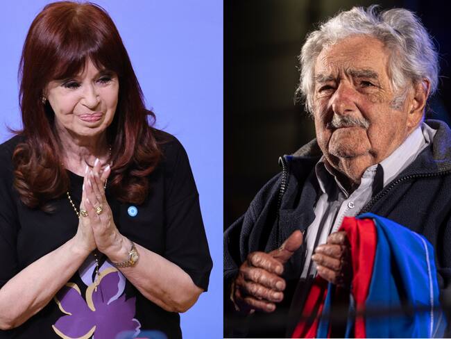 Cristina Fernández. Foto:EMILIANO LASALVIA/AFP via Getty Images - Jose Mujica. Foto: Ernesto Ryan/Getty Images