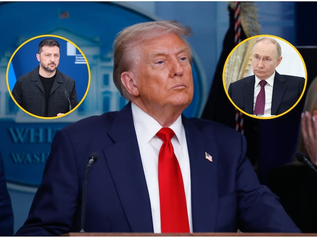 Trump dijo que quiere ver “qué sucede” en la reunión bilateral entre Zelenski y Putin. Foto: Getty Images/ EFE.