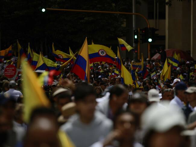 Imagen de referencia marchas en Colombia. Foto: Juancho Torres/Anadolu Agency via Getty Images.