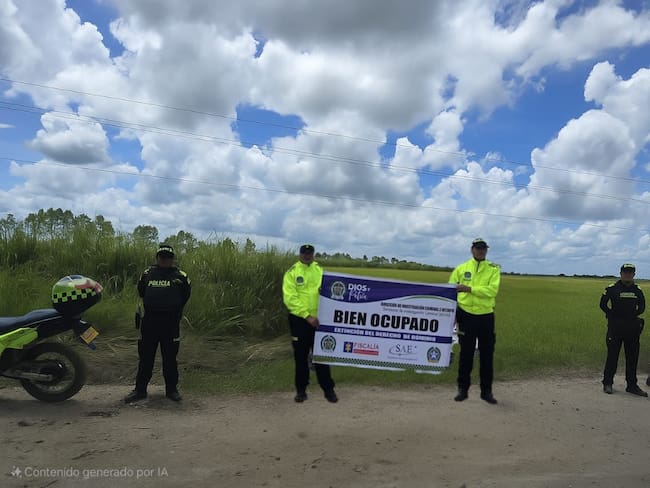 Autoridades aplicaron medida de extinción de dominio a 19 bienes de extraditable. Foto: suministrada.